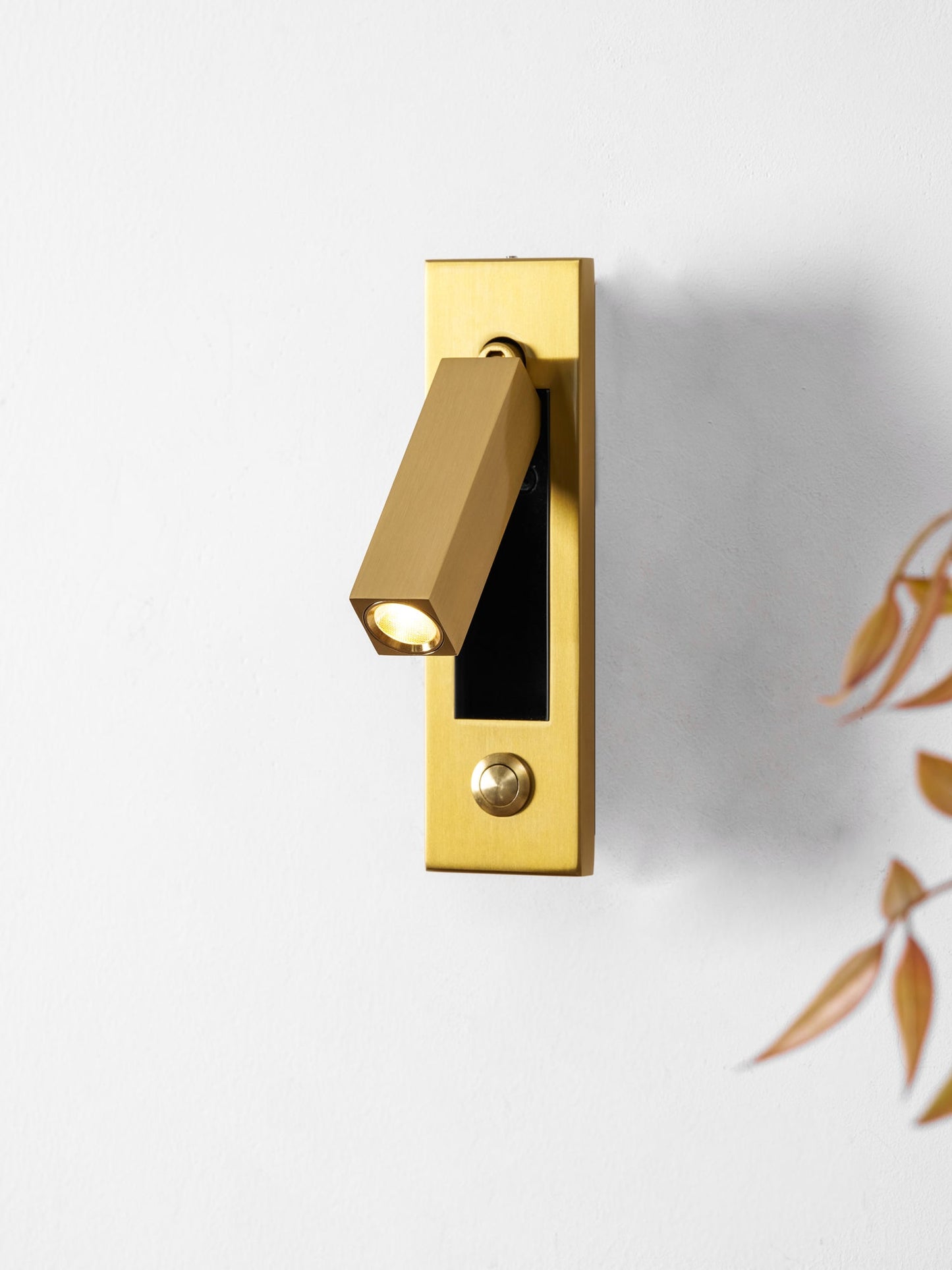Professional Embedded Bedside Sconce with Adjustable Light and USB Por