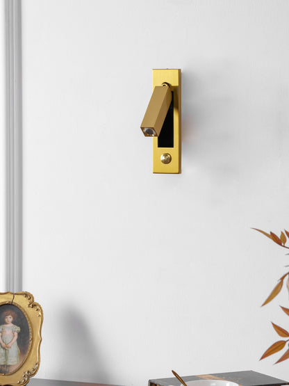 Professional Embedded Bedside Sconce with Adjustable Light and USB Por