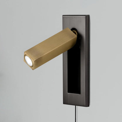 Embedded Bedside Plug-in Sconce with Dimmable Light & USB Charging