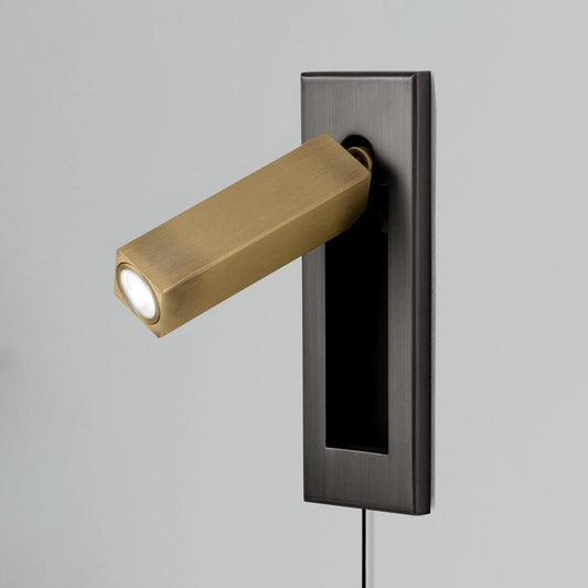 Embedded Bedside Plug-in Sconce with Dimmable Light & USB Charging