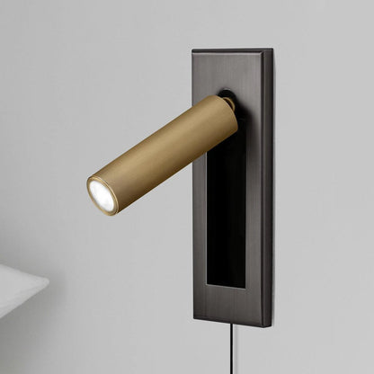 Embedded Bedside Plug-in Sconce with Dimmable Light & USB Charging