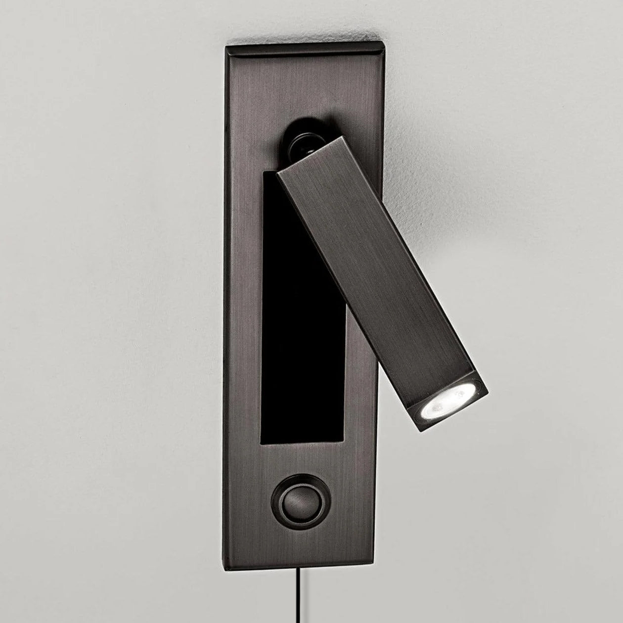 Embedded Bedside Plug-in Sconce with Dimmable Light & USB Charging