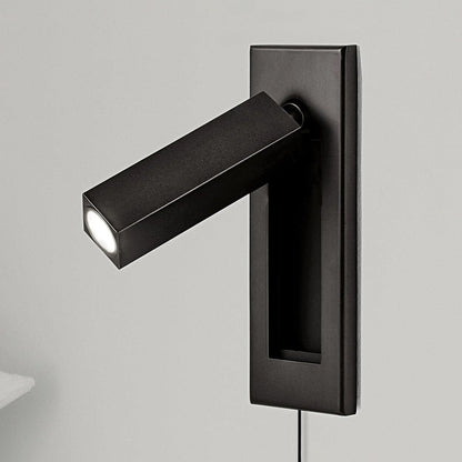Embedded Bedside Plug-in Sconce with Dimmable Light & USB Charging