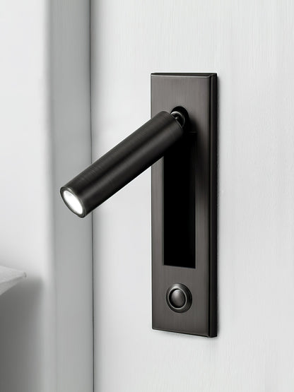 Professional Embedded Bedside Sconce with Adjustable Light and USB Por