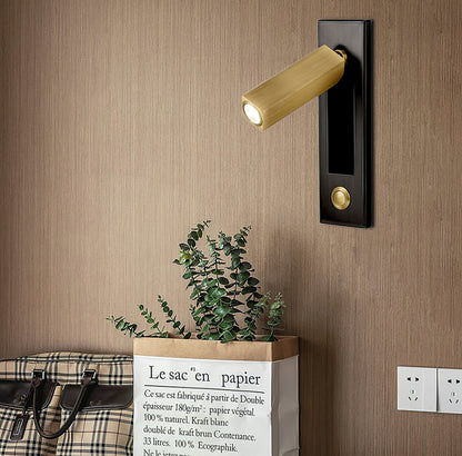 Embedded Bedside Plug-in Sconce with Dimmable Light & USB Charging