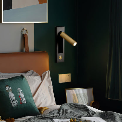 Professional Embedded Bedside Sconce with Adjustable Light and USB Por