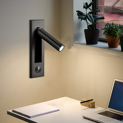 Embedded Bedside Plug-in Sconce with Dimmable Light & USB Charging