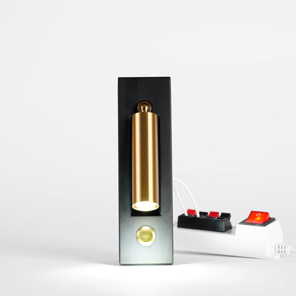 Embedded Bedside Plug-in Sconce with Dimmable Light & USB Charging