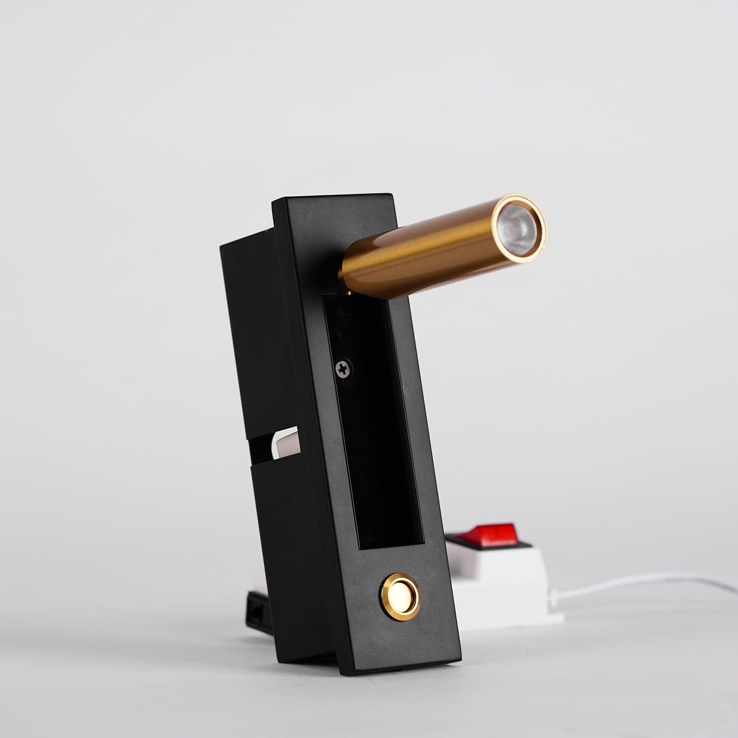 Embedded Bedside Plug-in Sconce with Dimmable Light & USB Charging
