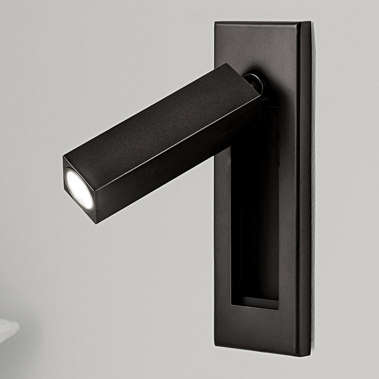 Embedded Bedside Plug-in Sconce with Dimmable Light & USB Charging