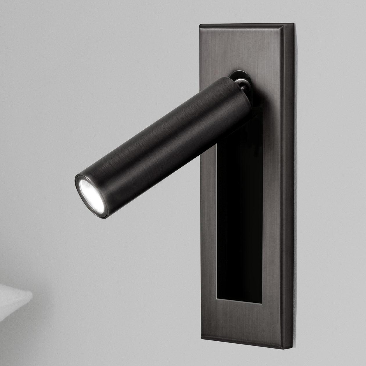Embedded Bedside Plug-in Sconce with Dimmable Light & USB Charging