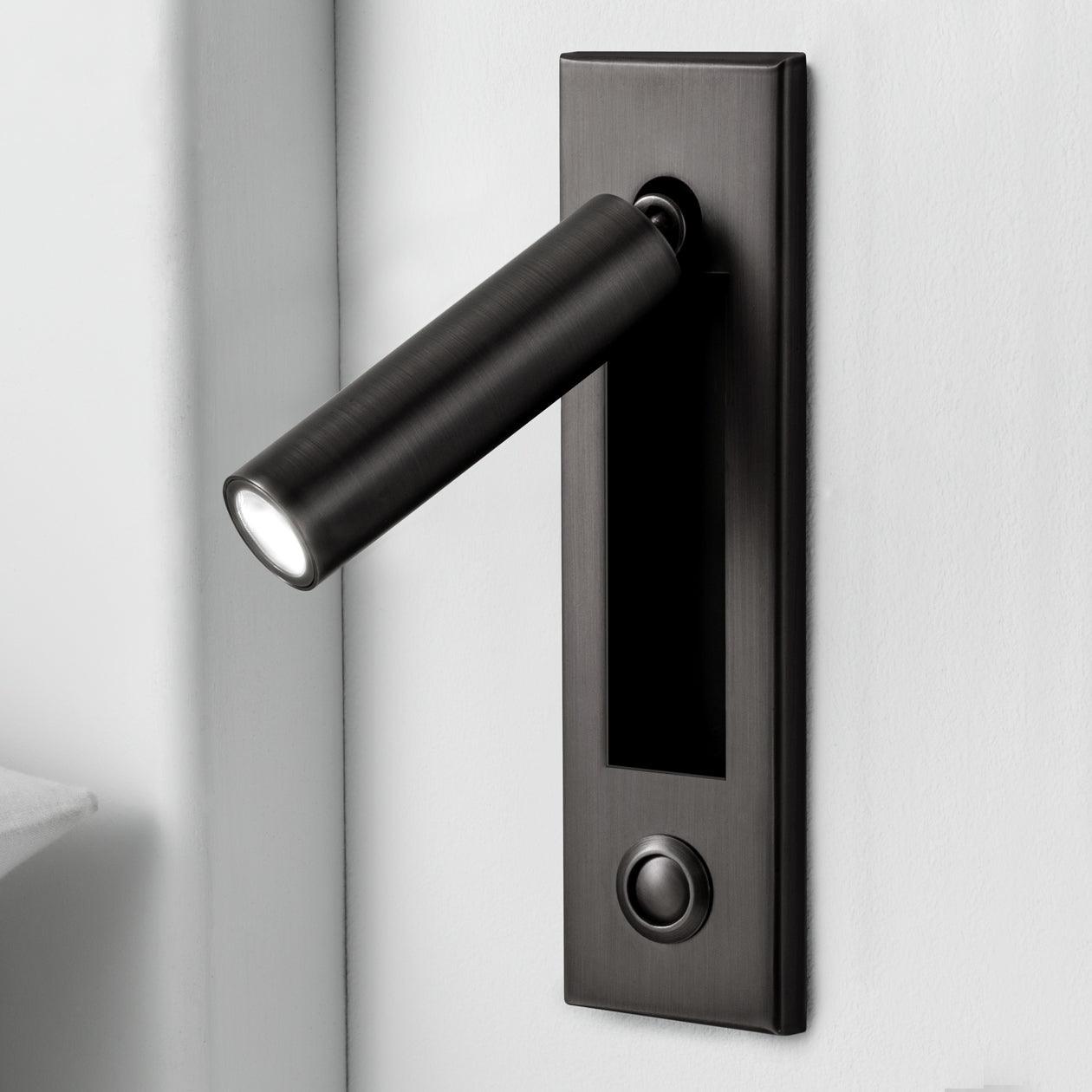 Professional Embedded Bedside Sconce with Adjustable Light and USB Por