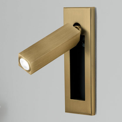 Professional Embedded Bedside Sconce with Adjustable Light and USB Por