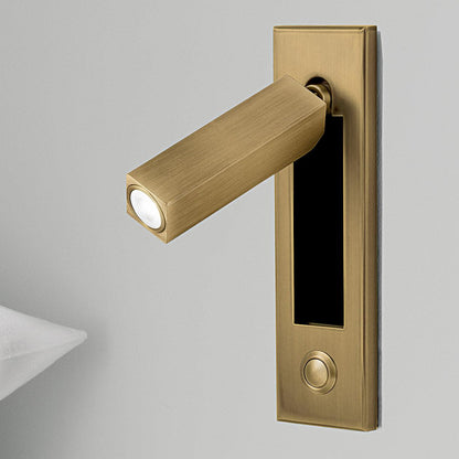 Professional Embedded Bedside Sconce with Adjustable Light and USB Por