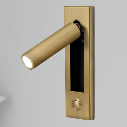 Embedded Bedside Plug-in Sconce with Dimmable Light & USB Charging