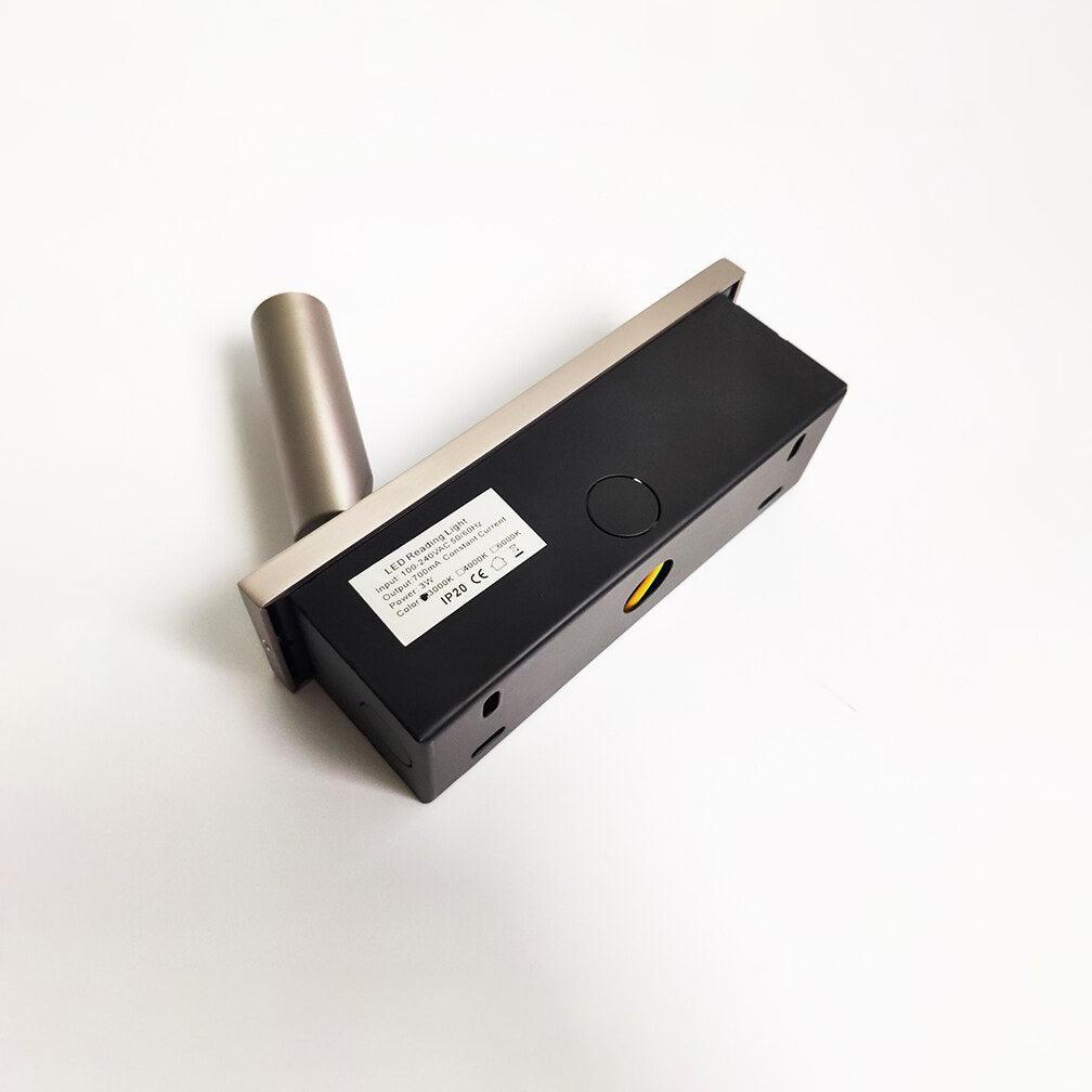 Embedded Bedside Plug-in Sconce with Dimmable Light & USB Charging