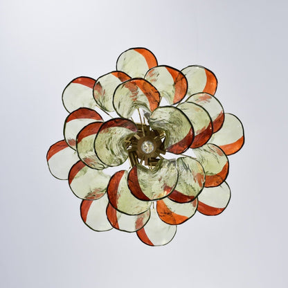 Marielle Glass Chandelier - Elegant Illumination with Adjustable Heigh