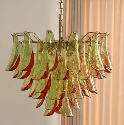 Marielle Glass Chandelier - Elegant Illumination with Adjustable Heigh