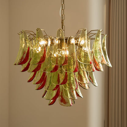 Marielle Glass Chandelier - Elegant Illumination with Adjustable Heigh