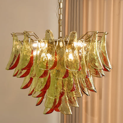 Marielle Glass Chandelier - Elegant Illumination with Adjustable Heigh