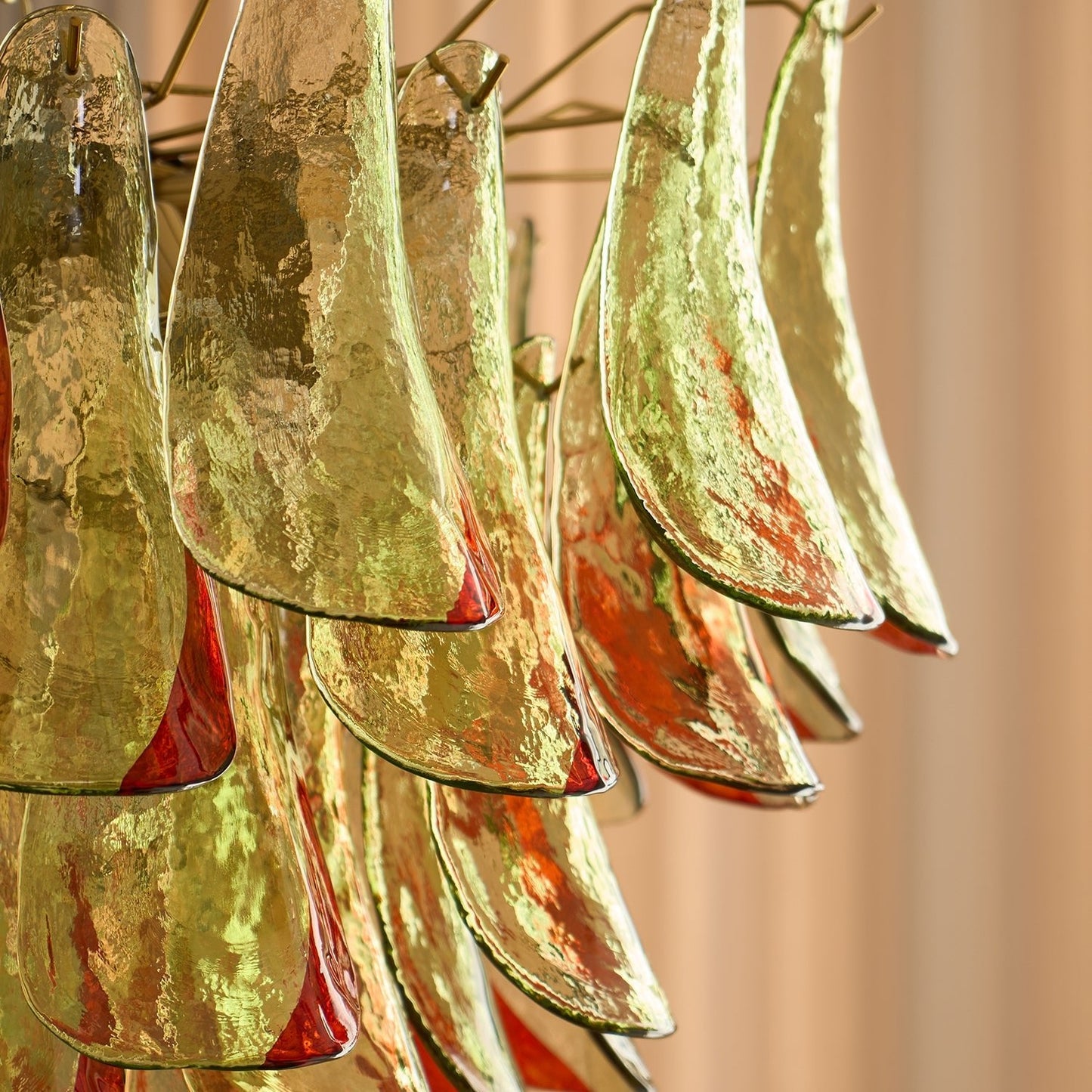 Marielle Glass Chandelier - Elegant Illumination with Adjustable Heigh