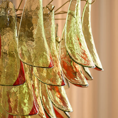 Marielle Glass Chandelier - Elegant Illumination with Adjustable Heigh