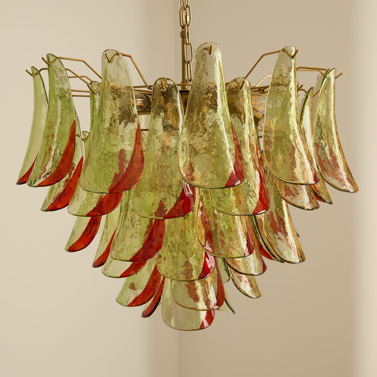 Marielle Glass Chandelier - Elegant Illumination with Adjustable Heigh
