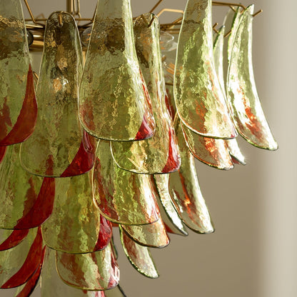 Marielle Glass Chandelier - Elegant Illumination with Adjustable Heigh