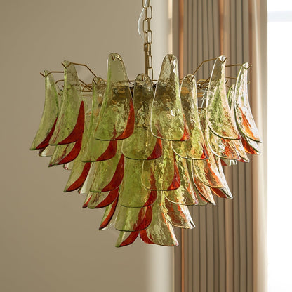 Marielle Glass Chandelier - Elegant Illumination with Adjustable Heigh