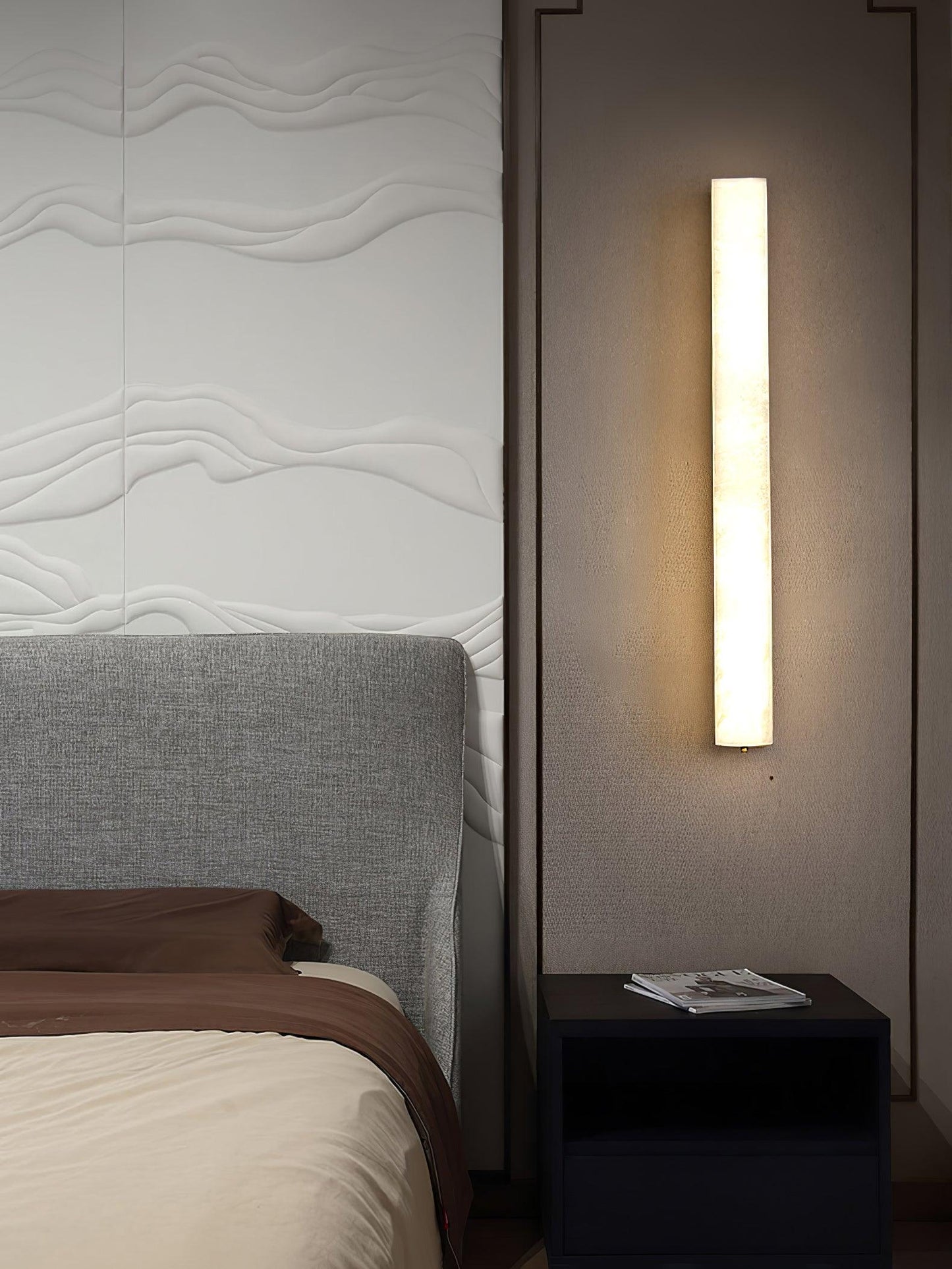 Emerson Alabaster Wall Lamp - Adjustable Brightness & Elegant Design