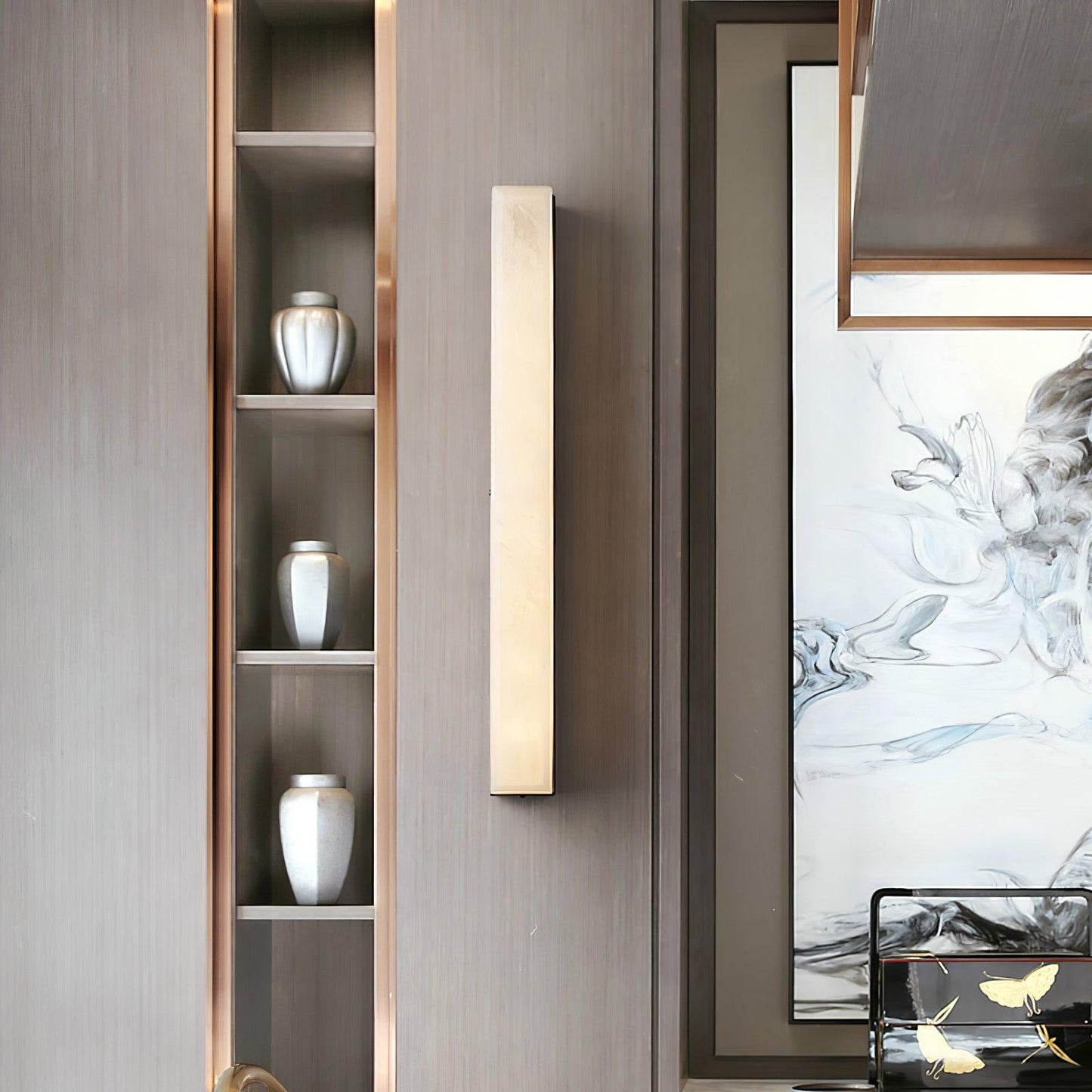 Emerson Alabaster Wall Lamp - Adjustable Brightness & Elegant Design