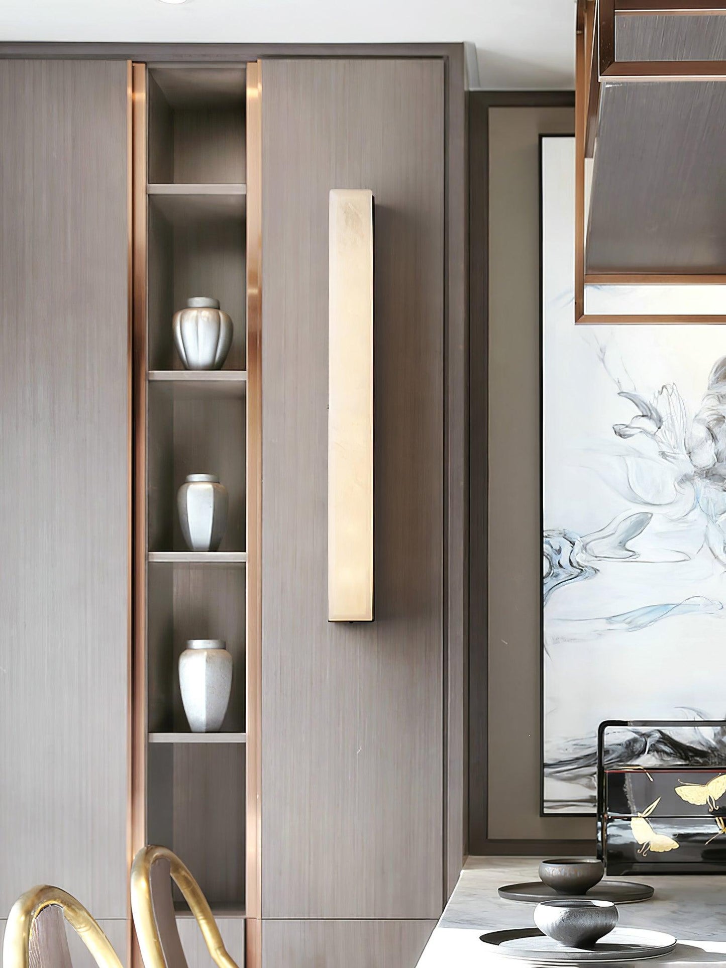 Emerson Alabaster Wall Lamp - Adjustable Brightness & Elegant Design