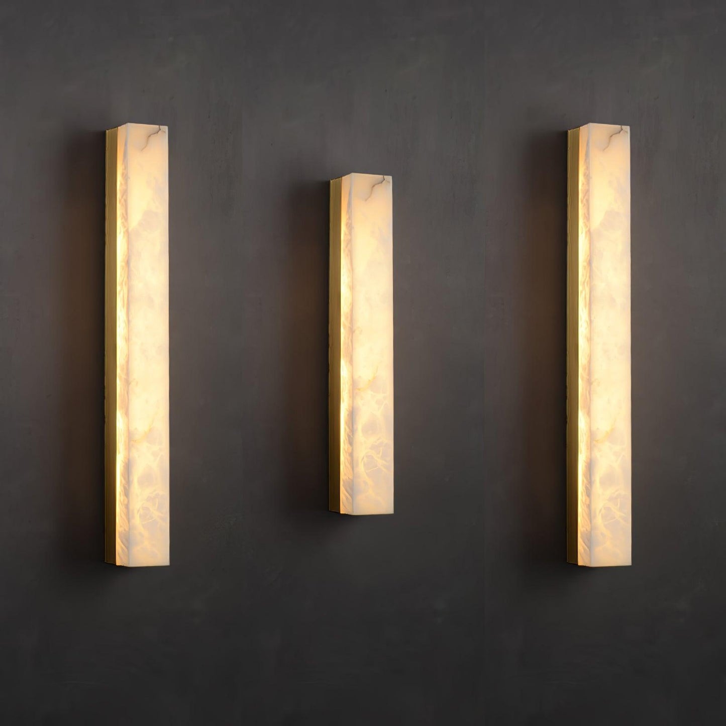 Emerson Alabaster Wall Lamp - Adjustable Brightness & Elegant Design