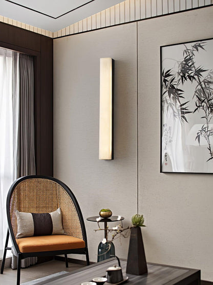 Emerson Alabaster Wall Lamp - Adjustable Brightness & Elegant Design