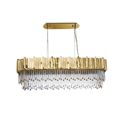 Empire Chandelier - Elegant Crystal Design with Adjustable Height & LE