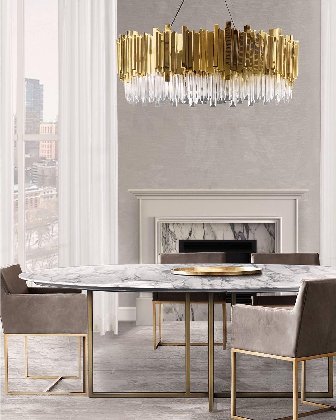 Empire Chandelier - Elegant Crystal Design with Adjustable Height & LE