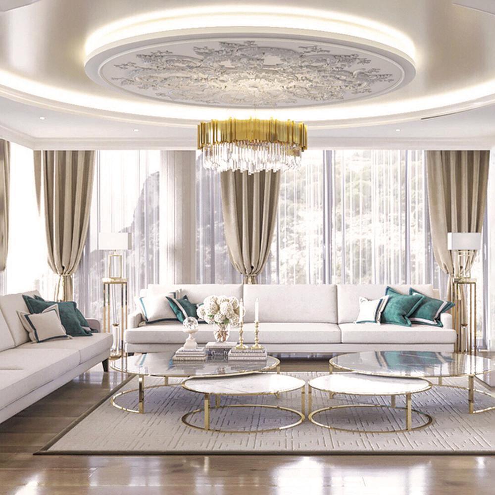 Empire Chandelier - Elegant Crystal Design with Adjustable Height & LE