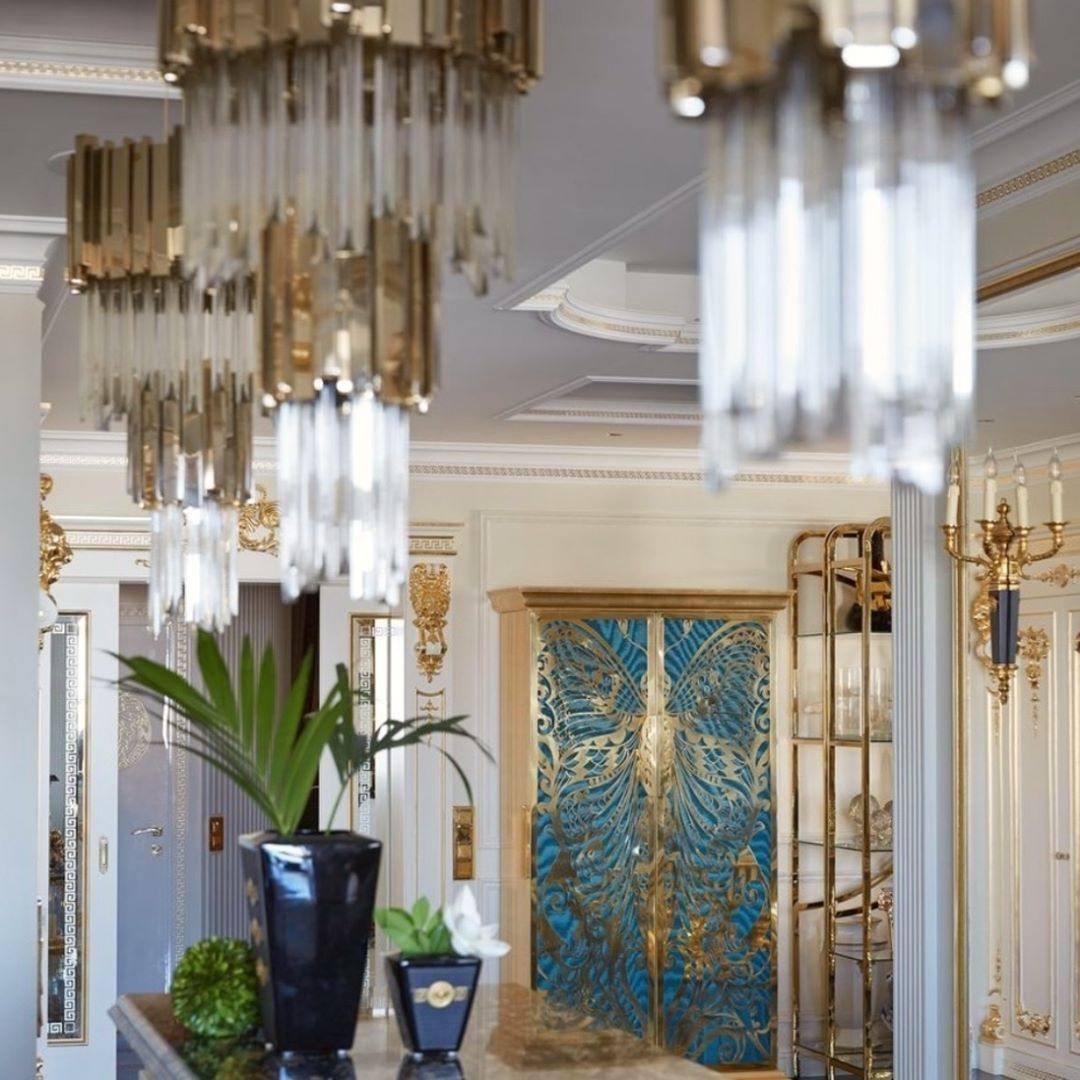 Empire Chandelier - Elegant Crystal Design with Adjustable Height & LE