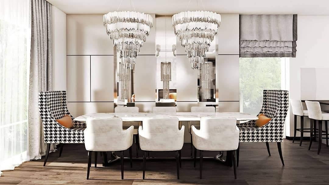 Empire Chandelier - Elegant Crystal Design with Adjustable Height & LE