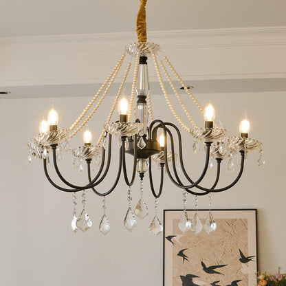 Empress Crystal Chandelier - Elegant Design with Dimmable Lighting