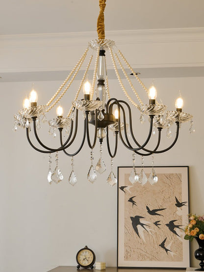 Empress Crystal Chandelier - Elegant Design with Dimmable Lighting