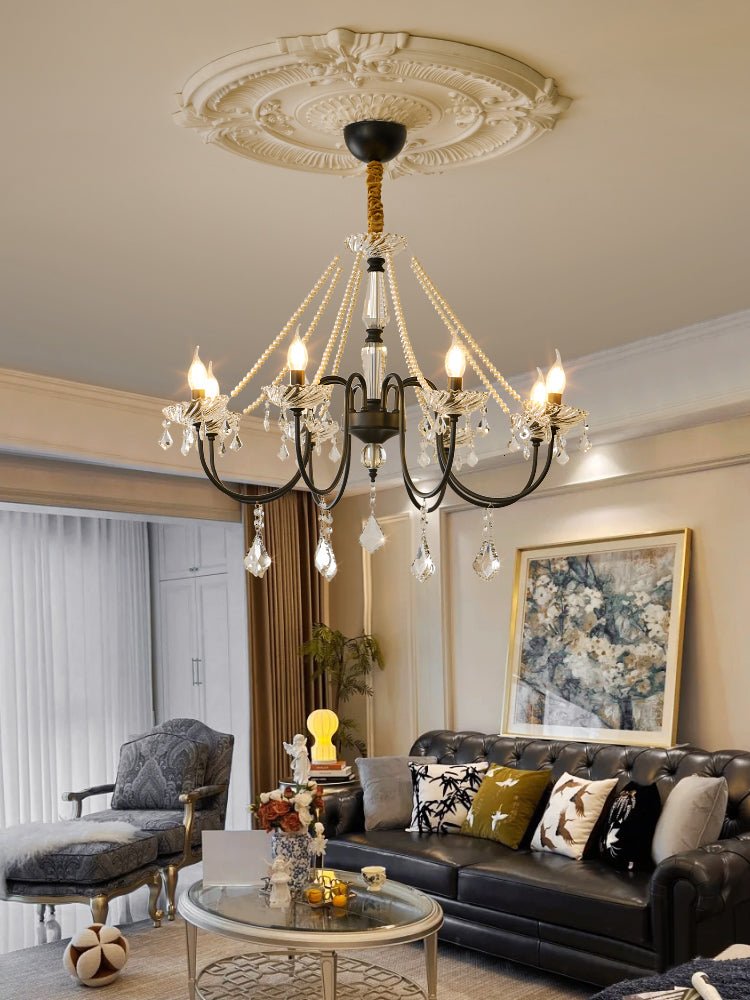 Empress Crystal Chandelier - Elegant Design with Dimmable Lighting