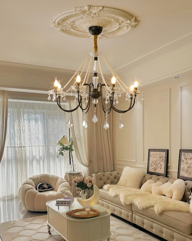 Empress Crystal Chandelier - Elegant Design with Dimmable Lighting