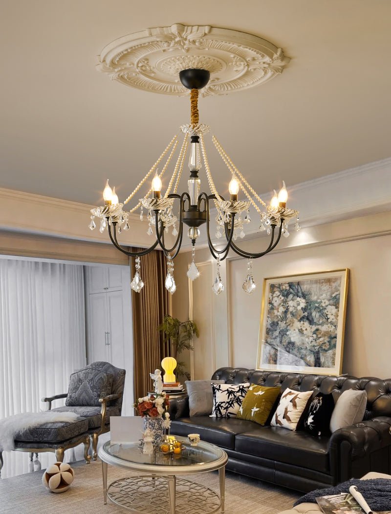 Empress Crystal Chandelier - Elegant Design with Dimmable Lighting
