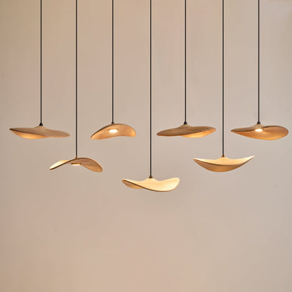 Modern Empty Leaf Chandelier - Elegant Design with Adjustable Height