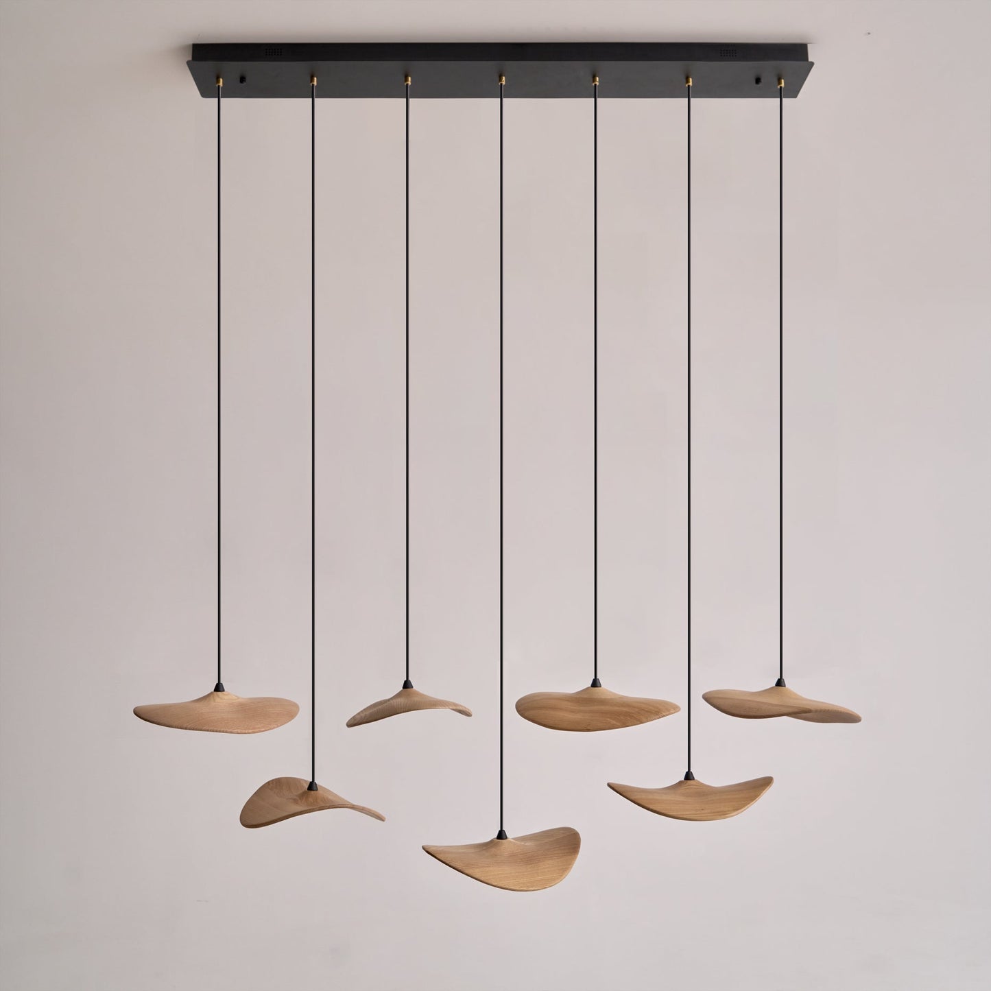 Modern Empty Leaf Chandelier - Elegant Design with Adjustable Height