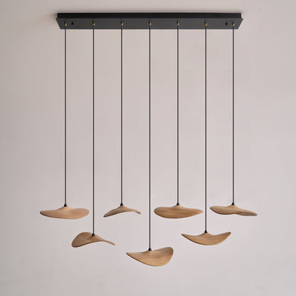Modern Empty Leaf Chandelier - Elegant Design with Adjustable Height
