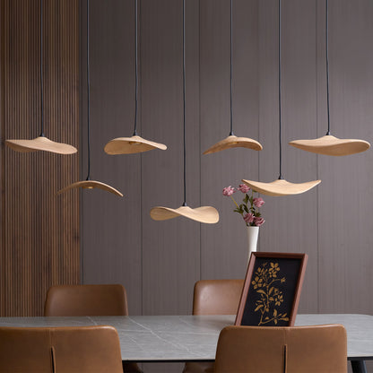 Modern Empty Leaf Chandelier - Elegant Design with Adjustable Height