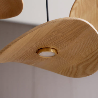 Modern Empty Leaf Chandelier - Elegant Design with Adjustable Height