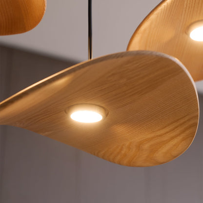 Modern Empty Leaf Chandelier - Elegant Design with Adjustable Height